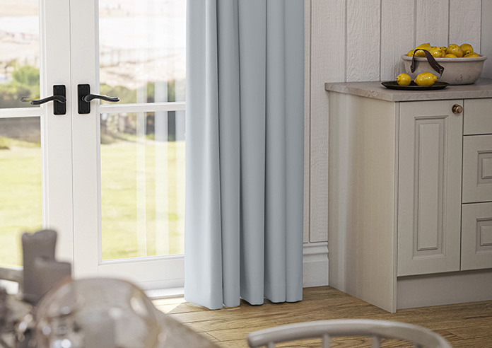 Menton, Cloud Blue - Made to Measure Curtains - Image 5